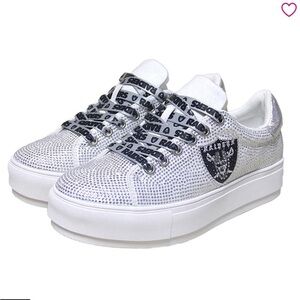 Official Raiders NFL Crystal Sneakers